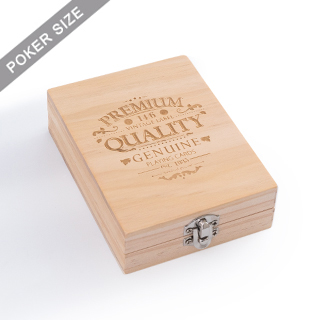 Custom Wooden Box For Single Deck - Engrave
