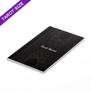 Custom tarot size perfect bound booklet with black and white pages (up to 52 pages)