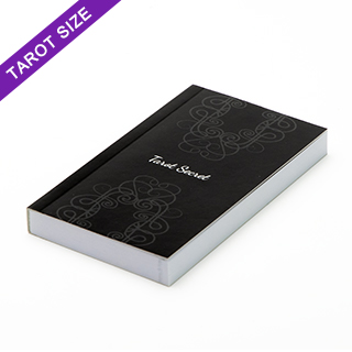 Custom tarot size perfect bound booklet with black and white pages (up to 168 pages)