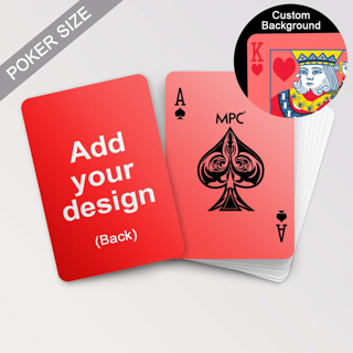 Custom double-side playing cards (MPC graphics) white face