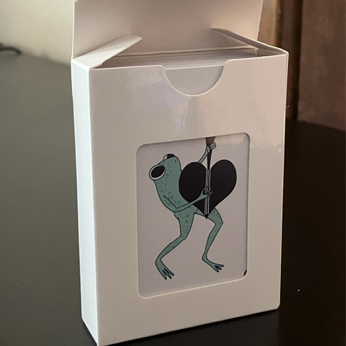 Ungfio frog card deck