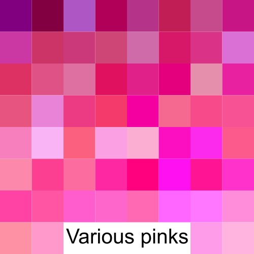 RGB Color Samples - Pink