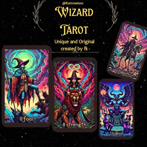 The Wizards Tarot Linen Finish