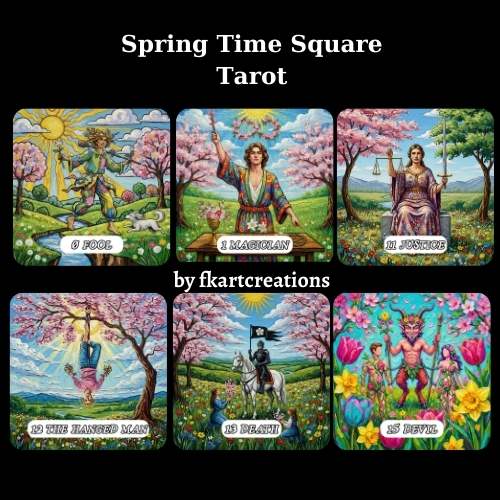 Spring Time Square Tarot Linen Finish