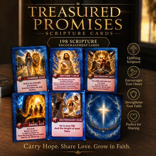 Treasured Promises: Introduction Collection (18 Scripture Encouragement Cards)