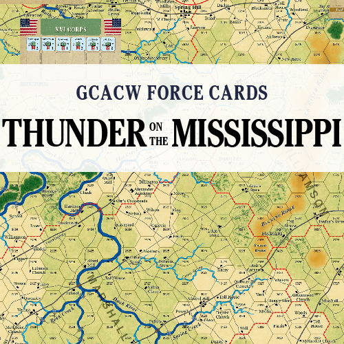Thunder on the Mississippi (GCACW): Force Cards