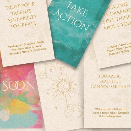 Higher Communication Deck On Brown Eco Cardstock + Booklet + Tuckbox