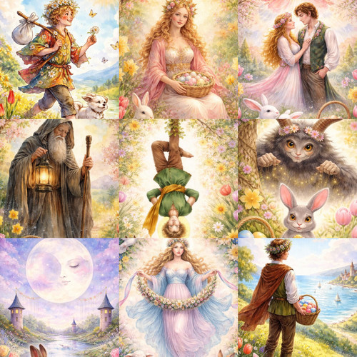 Figurative Easter Tarot Deck