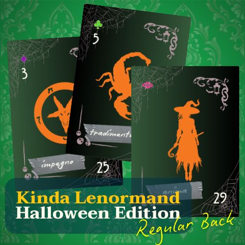Halloween Kinda Lenormand - Regular Back