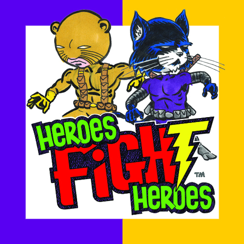 Heroes Fight Heroes - 2 PLAYER - PURPLE & GOLD