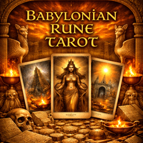 Babylon Rune Tarot Cards Of Abundance (Major Arcana + 2 Powerful Bonus ...