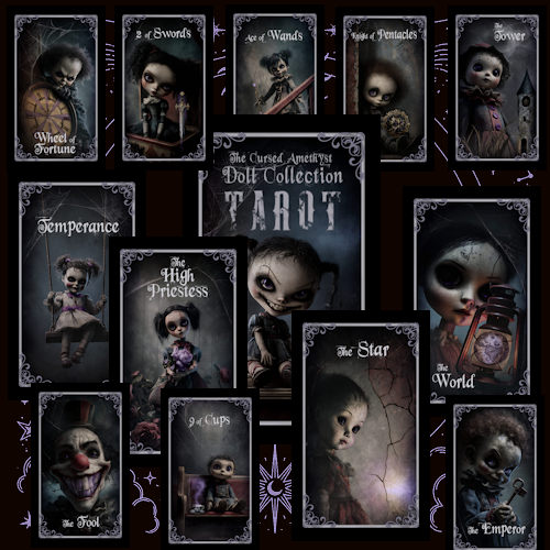 The Cursed Amethyst Doll Collection (Major & Minor Arcana)