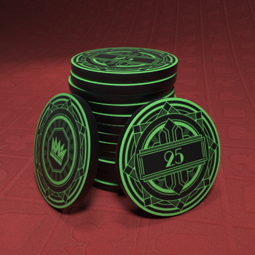 Black Crown: Art Deco - $25 Poker Chip